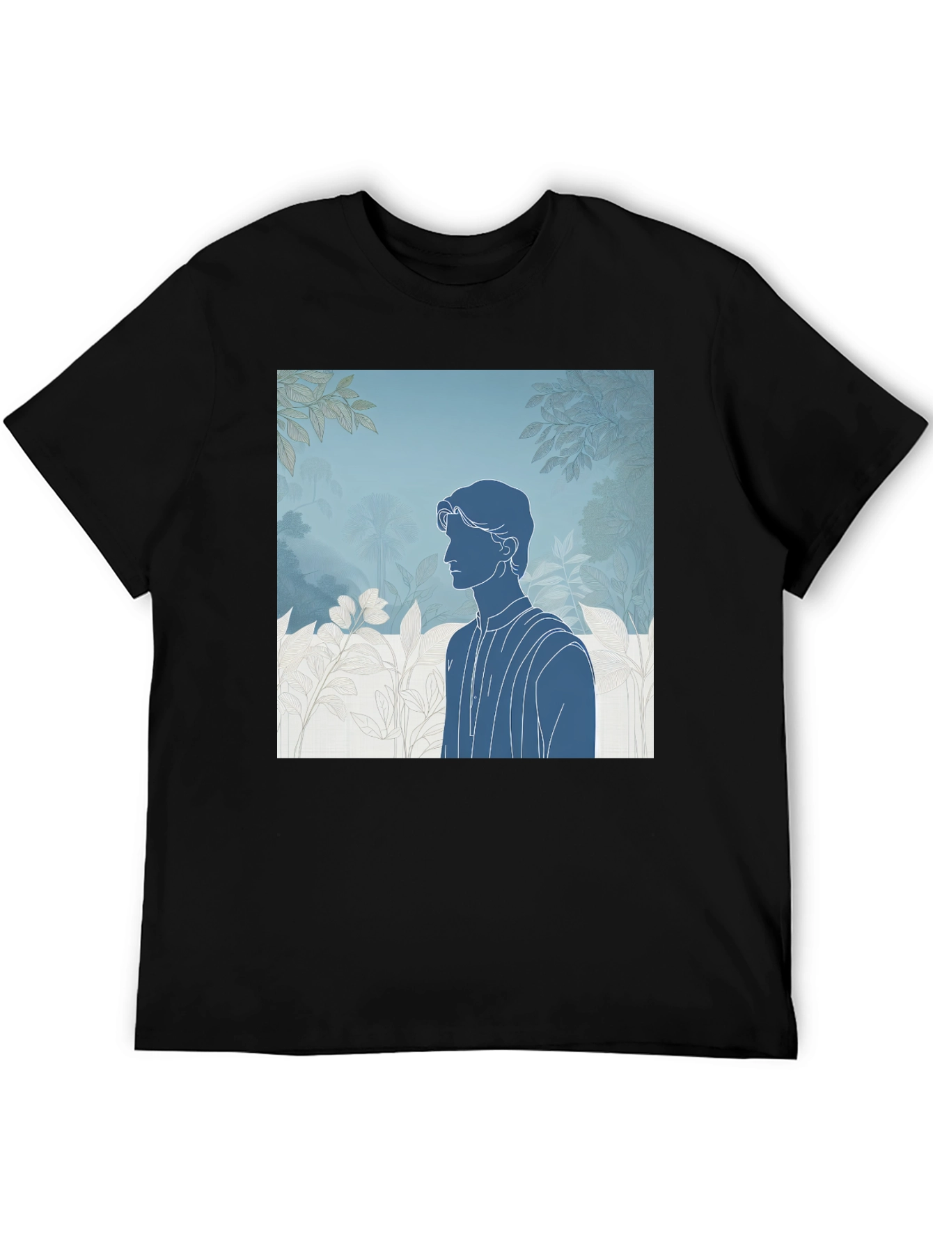 Abstract Silhouette Graphic Tee - Modern Art Shirt