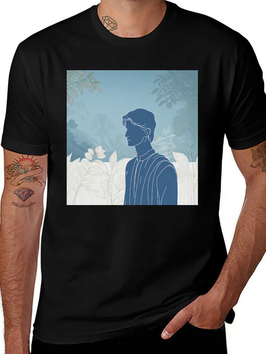 Abstract Silhouette Graphic Tee - Modern Art Shirt