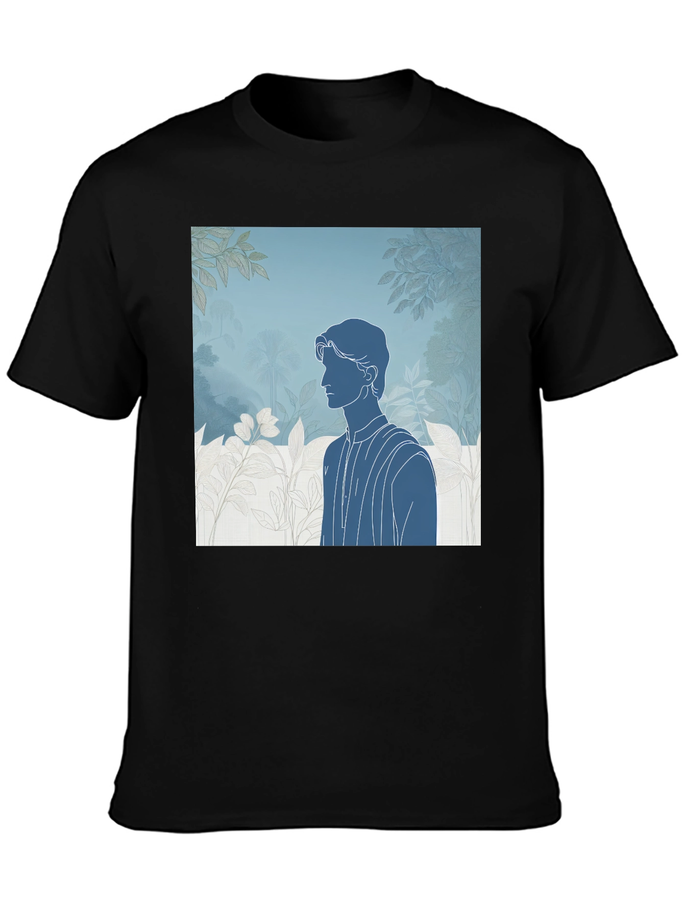Abstract Silhouette Graphic Tee - Modern Art Shirt