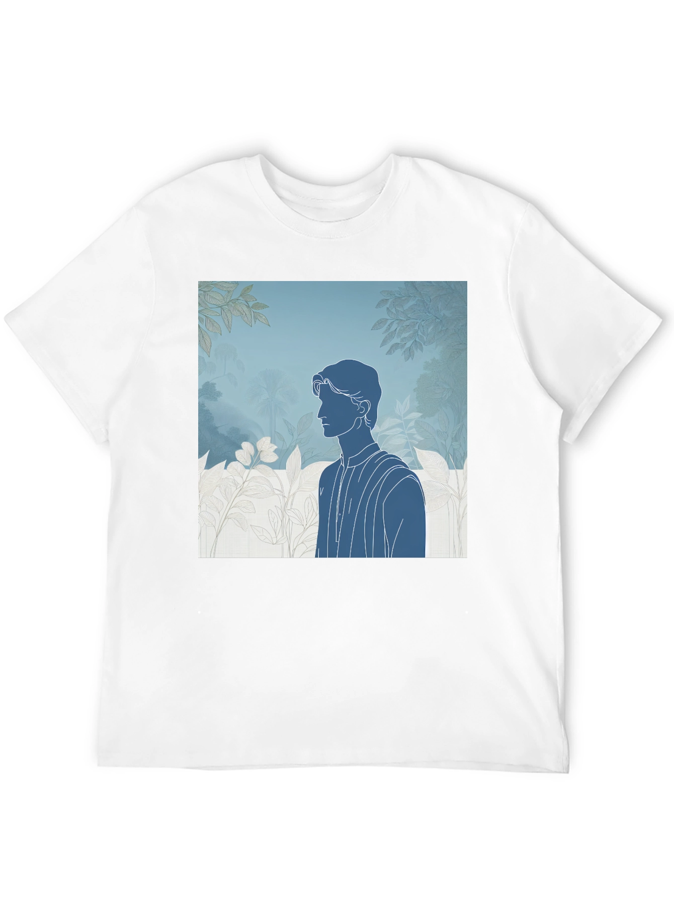 Abstract Silhouette Graphic Tee - Modern Art Shirt