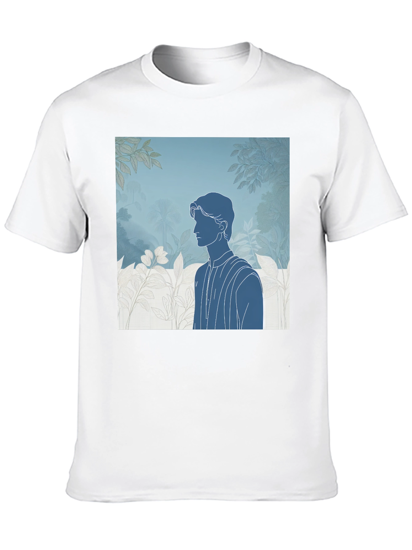Abstract Silhouette Graphic Tee - Modern Art Shirt