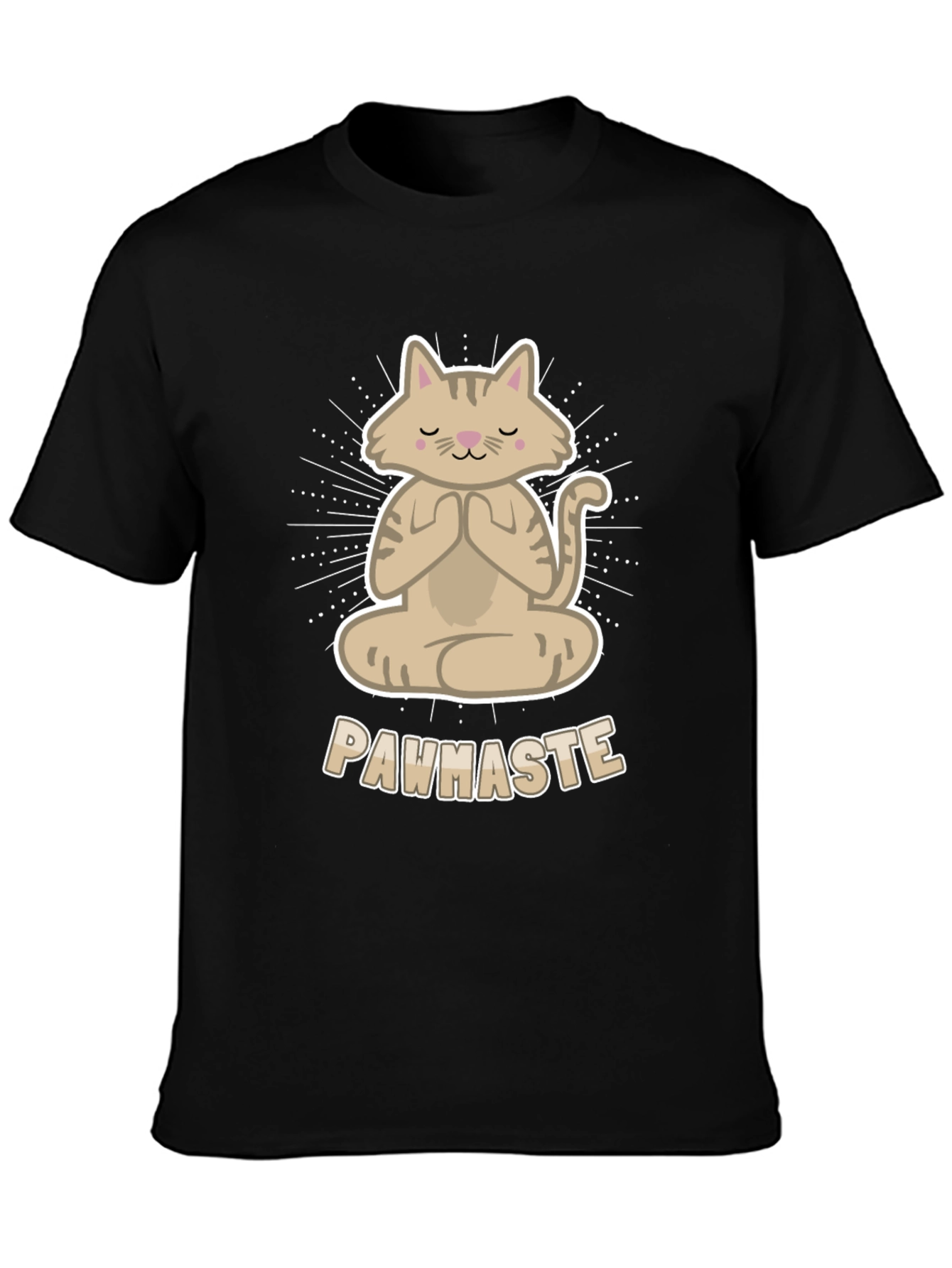 Meditating Cat Tee - Pawhaste Design