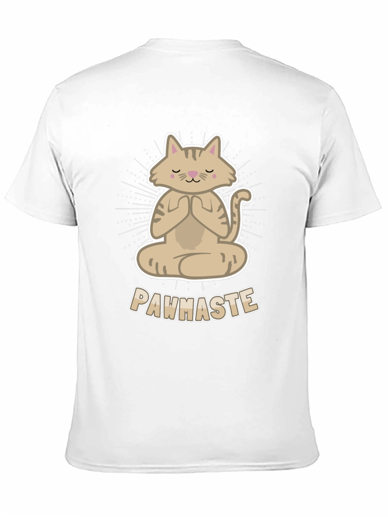 Meditating Cat Tee - Pawhaste Design