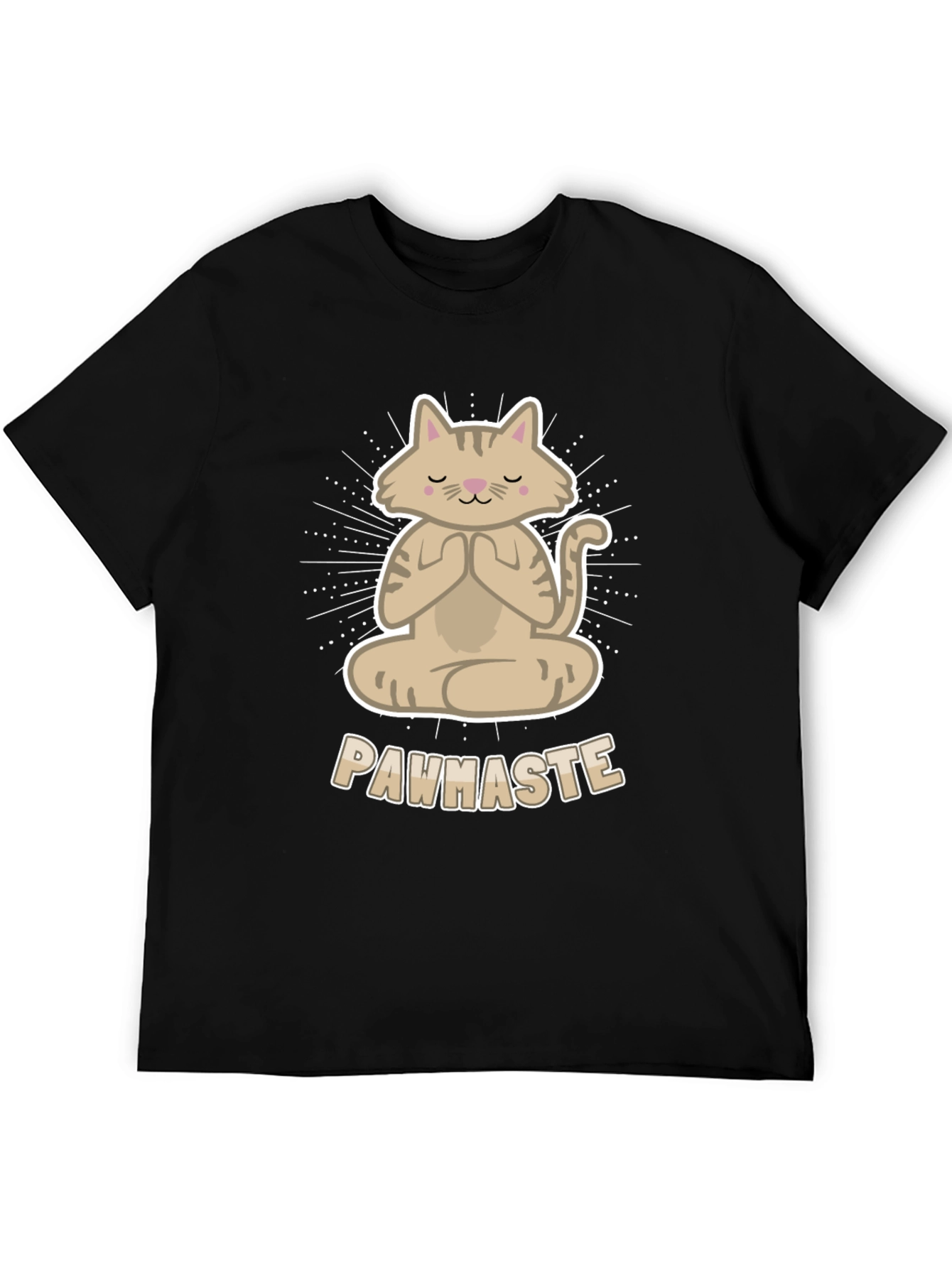 Meditating Cat Tee - Pawhaste Design