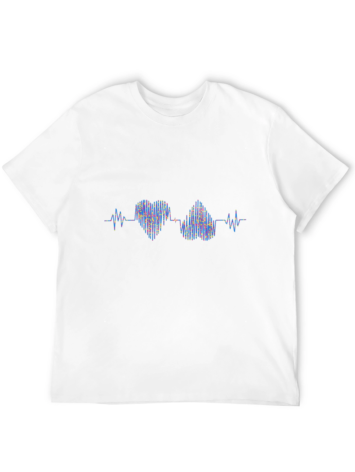 Heartbeat Love Pulse T-Shirt - Black