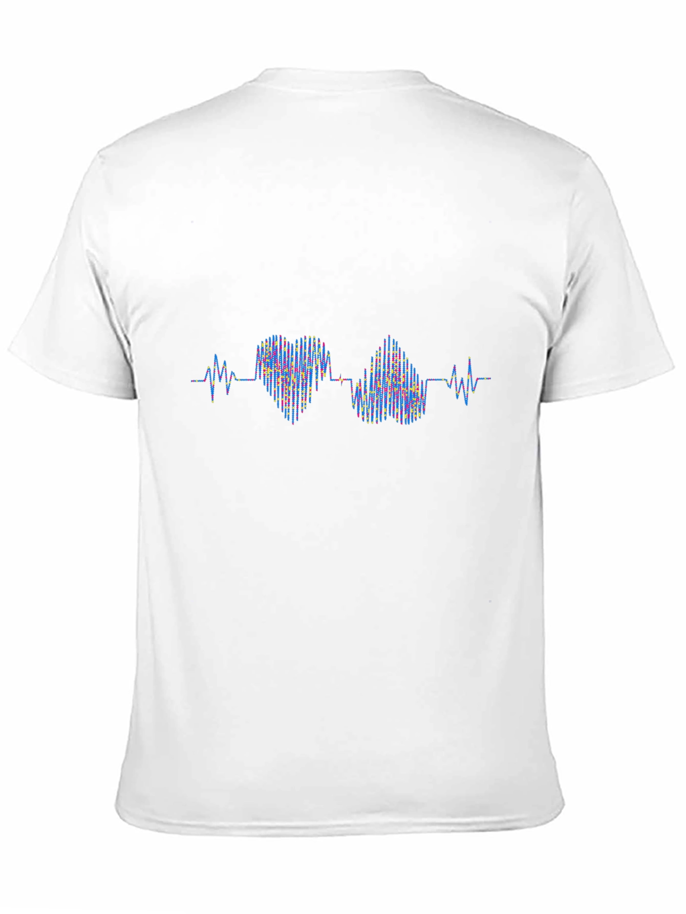 Heartbeat Love Pulse T-Shirt - Black