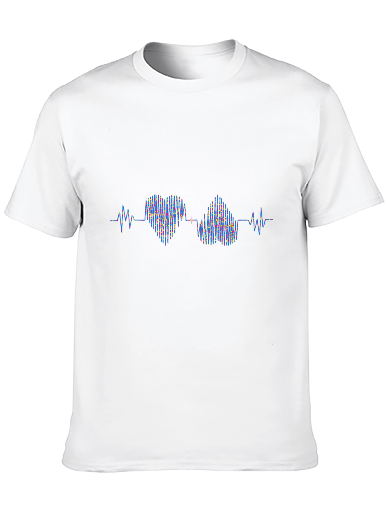 Heartbeat Love Pulse T-Shirt - Black