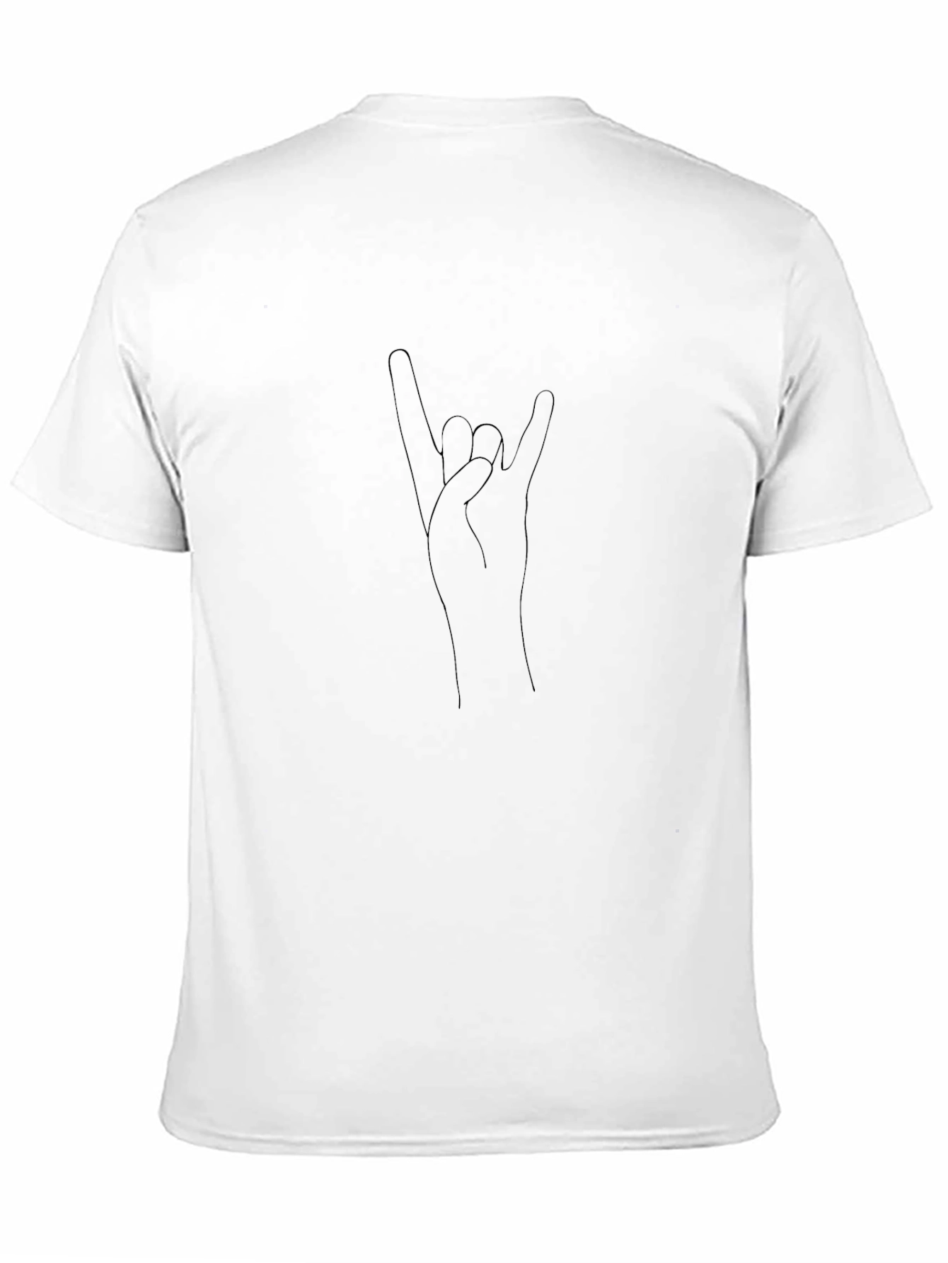 Rock On Hand Graphic Tee - Classic Black T-Shirt