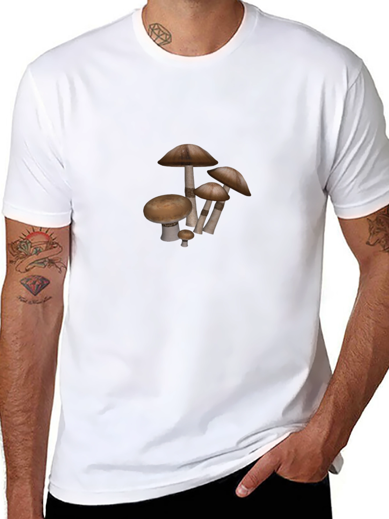 Mushroom Graphic Tee - Casual Style