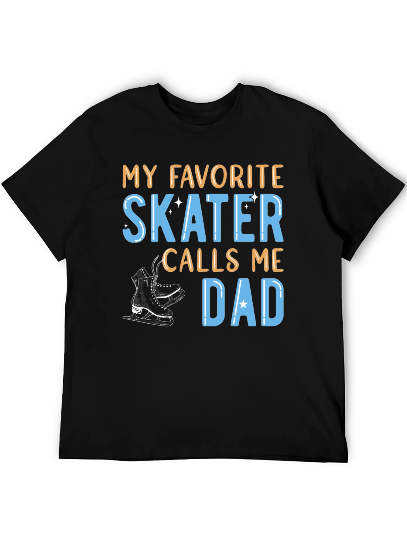 Favorite Skater Dad Graphic Tee - Black