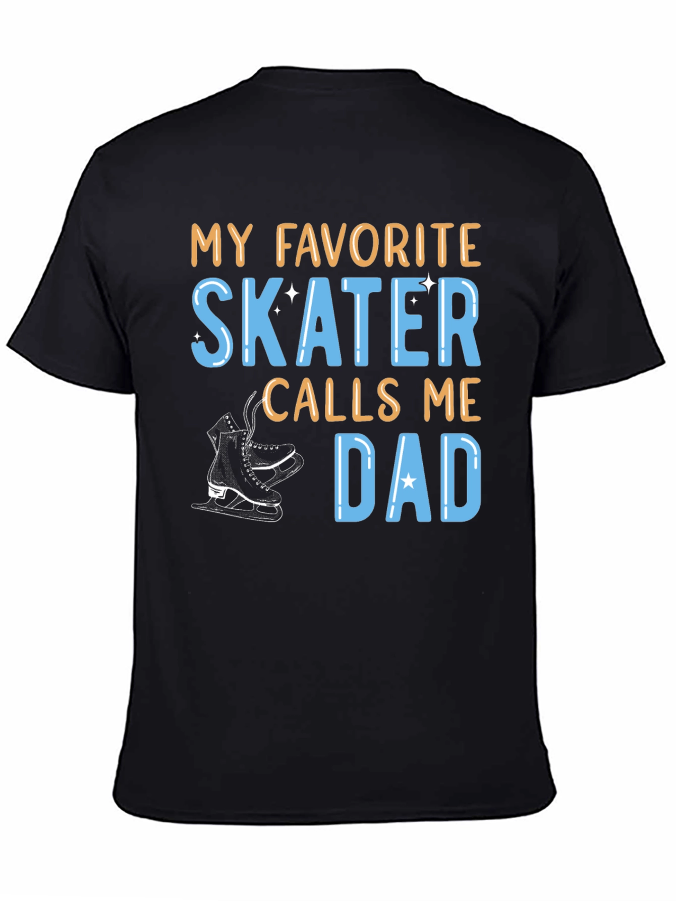 Favorite Skater Dad Graphic Tee - Black