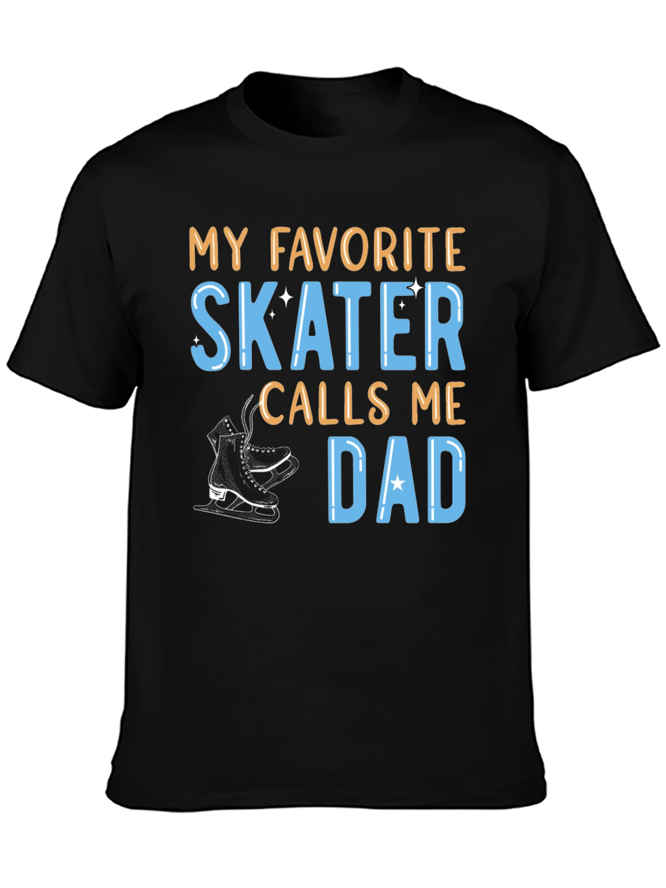 Favorite Skater Dad Graphic Tee - Black