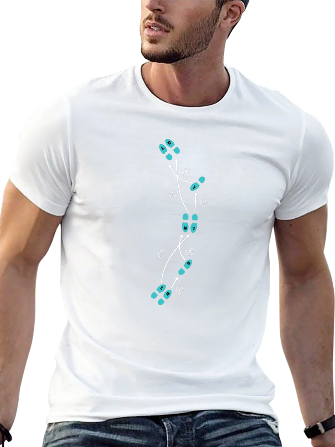 Dance Steps Graphic Tee - Black