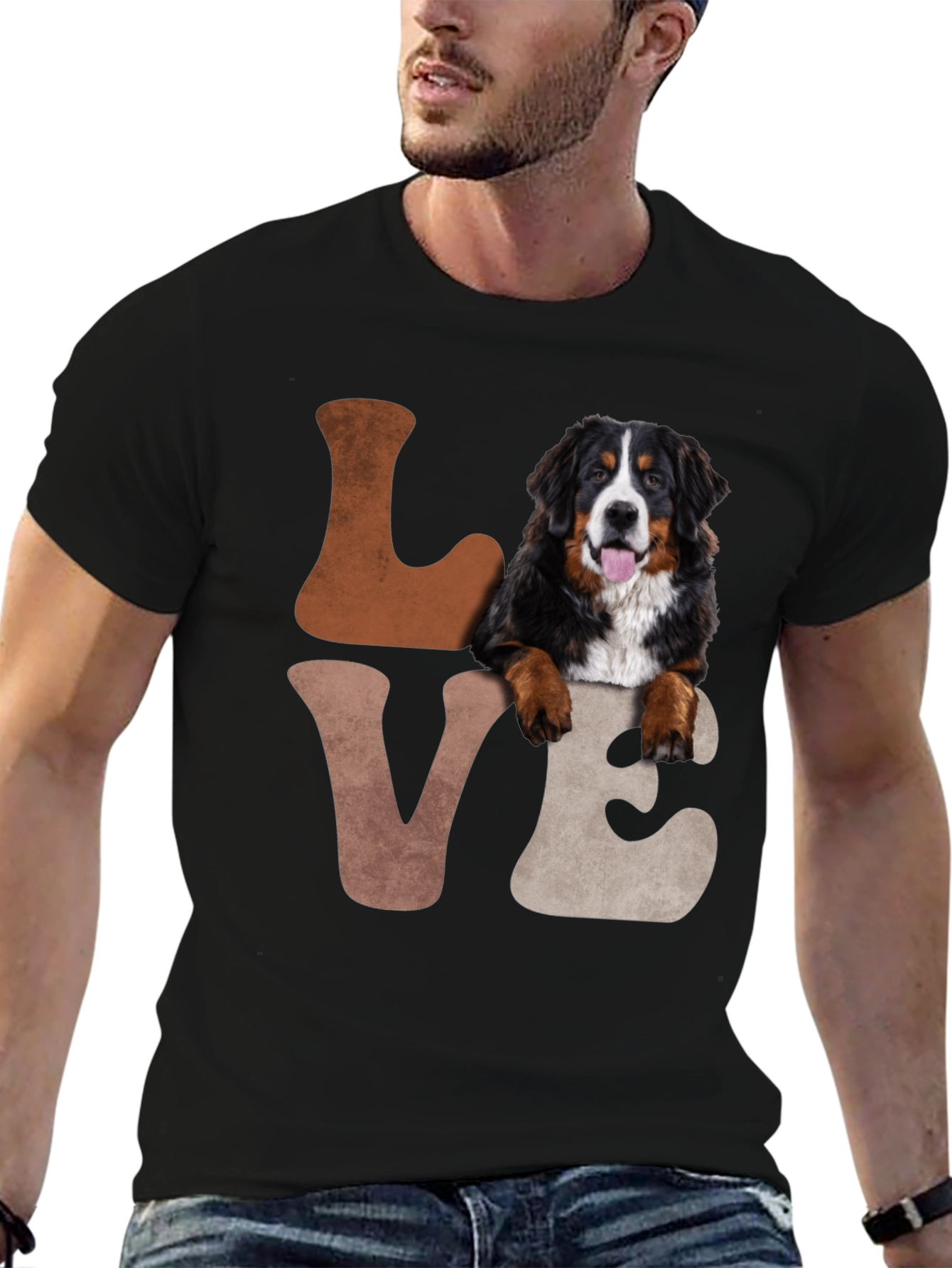 Bernese Mountain Dog Love T-Shirt Dog Lover Tee
