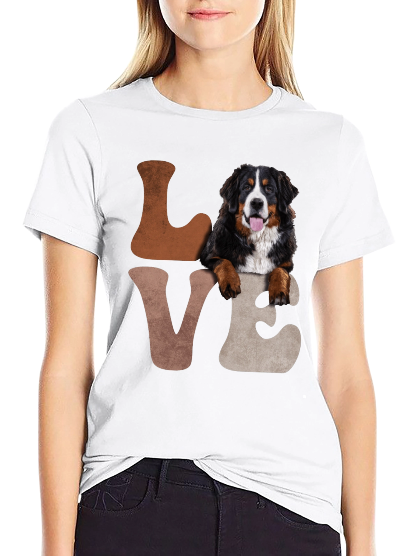 Bernese Mountain Dog Love T-Shirt Dog Lover Tee