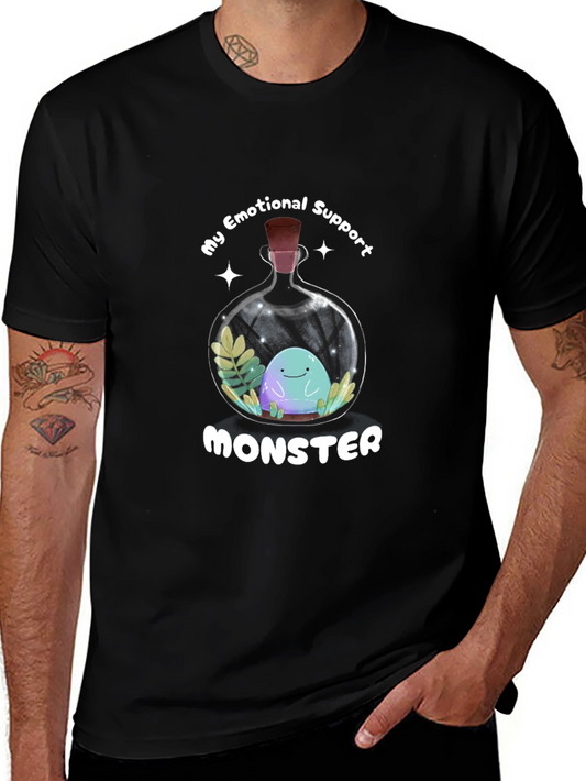 Emotional Support Monster T-Shirt - Cute Graphic Tee