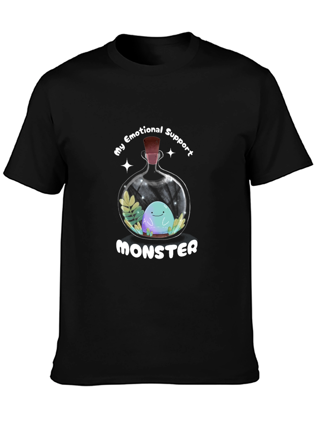 Emotional Support Monster T-Shirt - Cute Graphic Tee