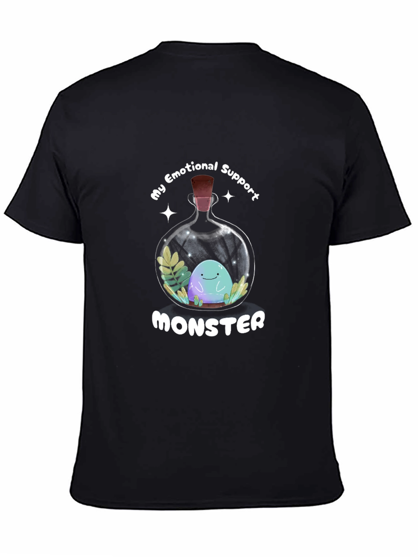 Emotional Support Monster T-Shirt - Cute Graphic Tee