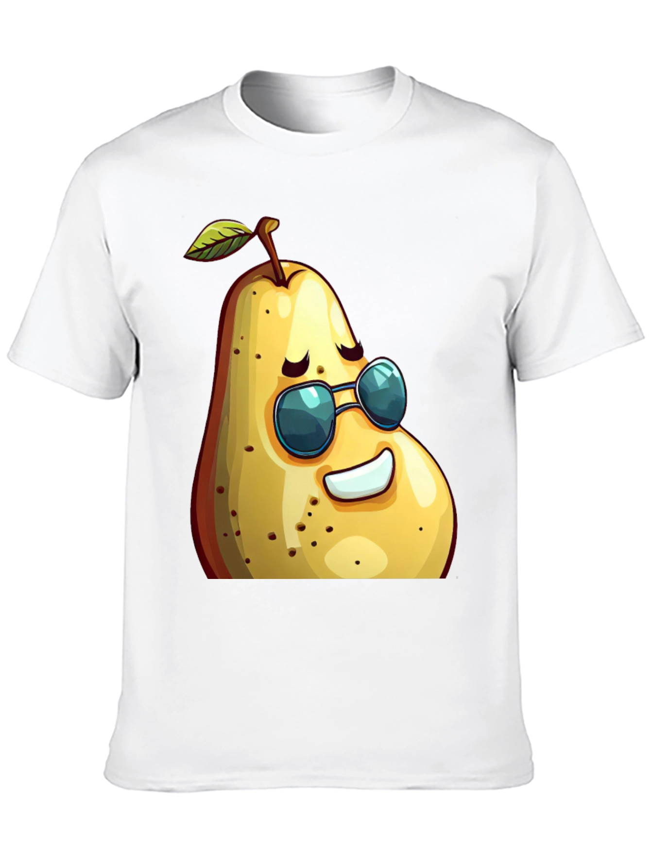 Cool Pear Graphic Tee - Unisex Black T-Shirt