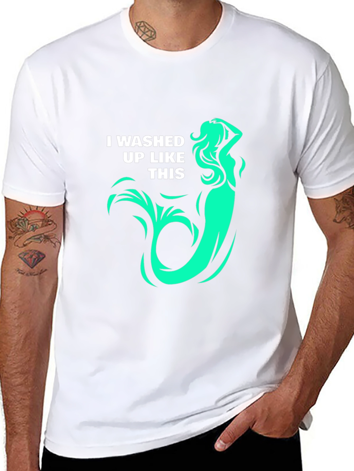 Mermaid T-Shirt: I washed up like this! Graphic Tee