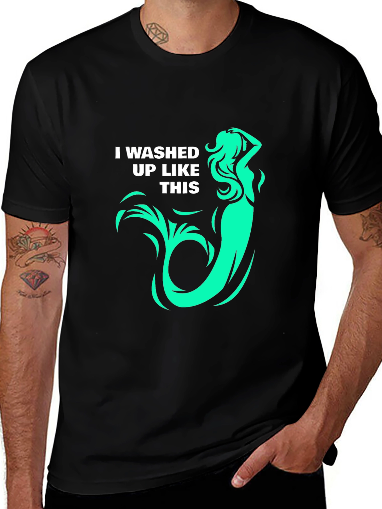 Mermaid T-Shirt: I washed up like this! Graphic Tee