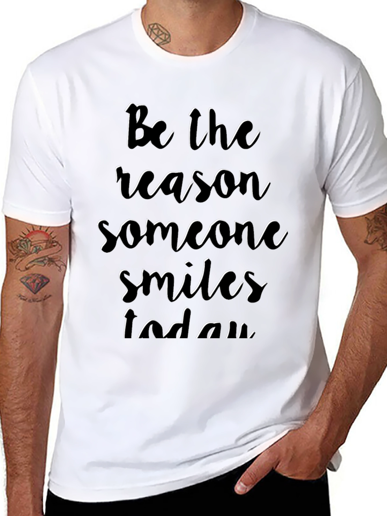 Inspirational Graphic Tee: Be the Reason Someone Smiles Today