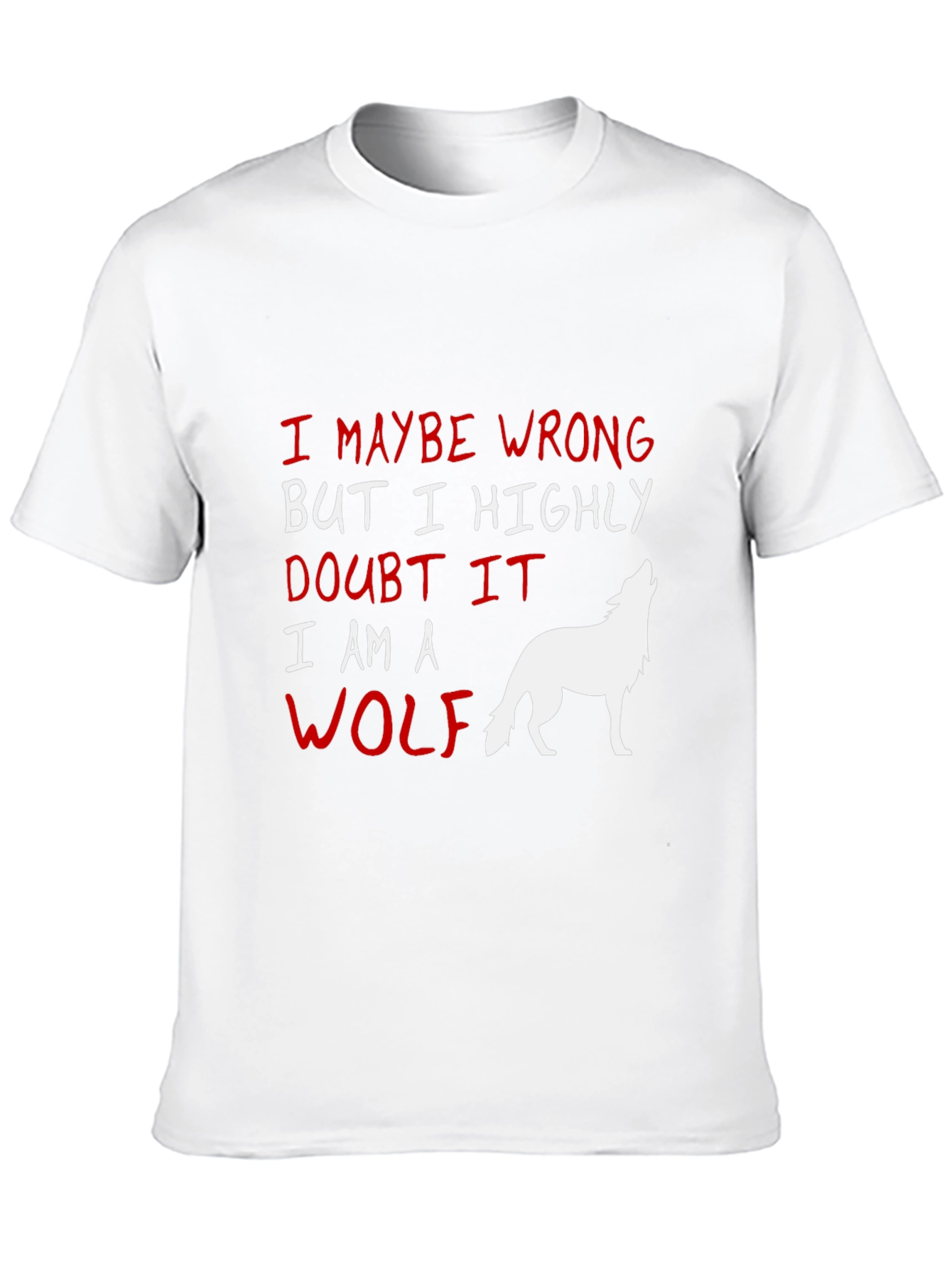 Wolf Graphic Tee: I Might Be Wrong