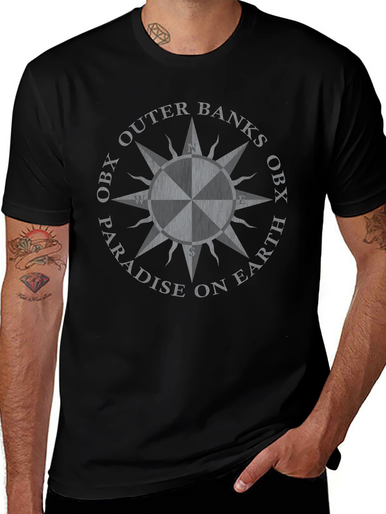 Outer Banks Compass Rose Graphic T-Shirt