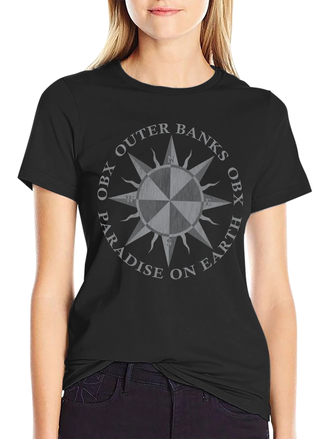 Outer Banks Compass Rose Graphic T-Shirt