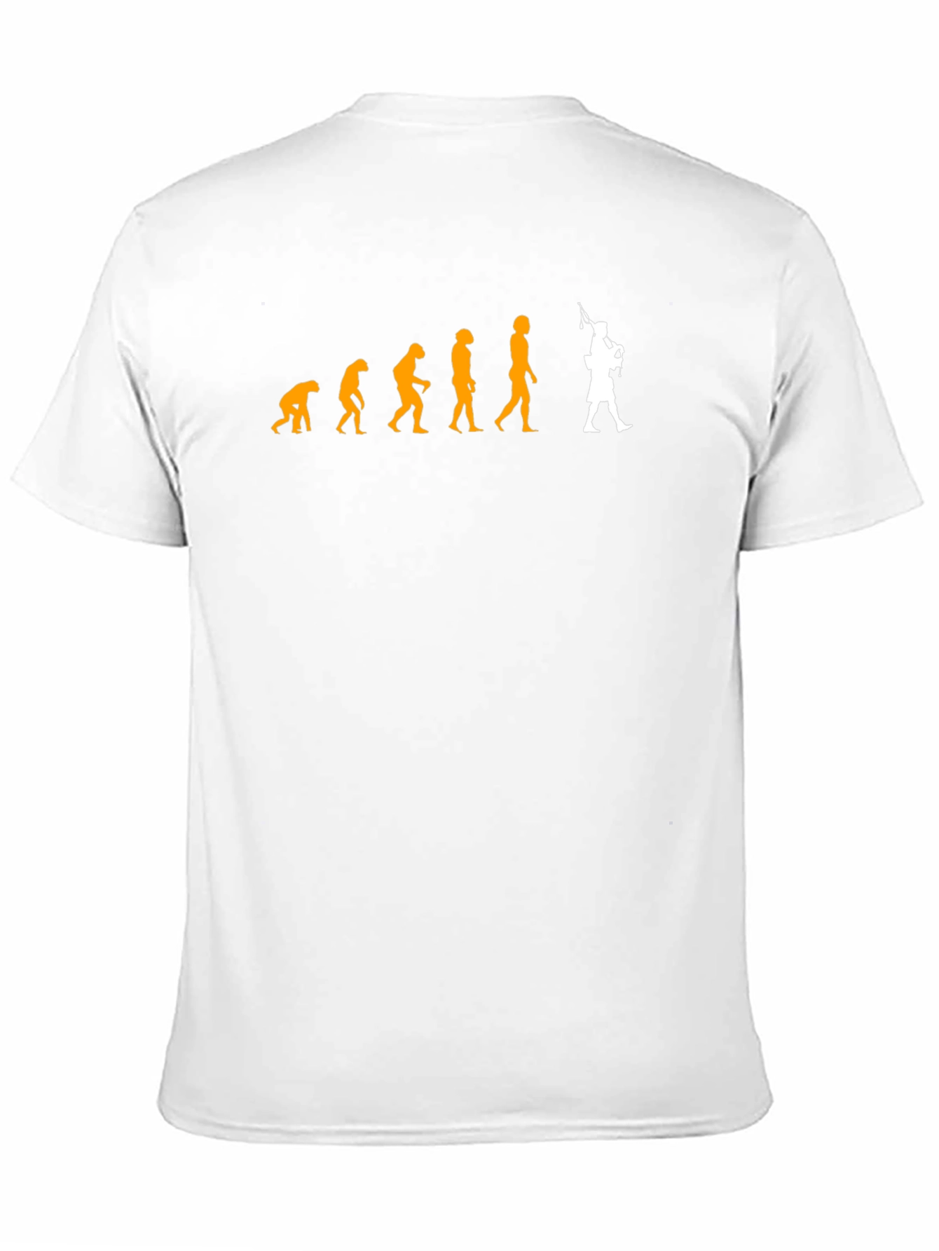 Evolution of Man Bagpipe T-Shirt
