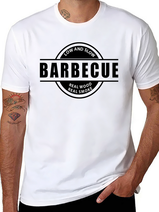 BBQ T-Shirt: Low and Slow Real Wood Real Smoke