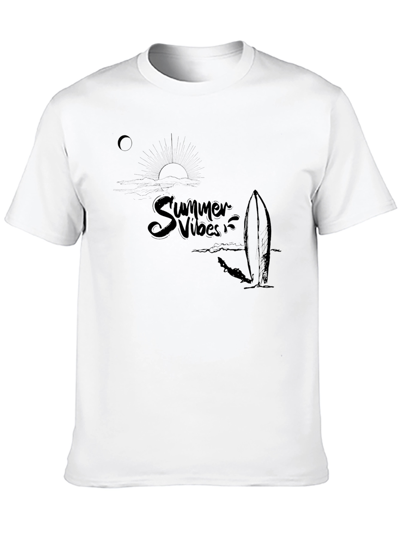 Summer Vibes Graphic Tee - Surf & Sun T-Shirt