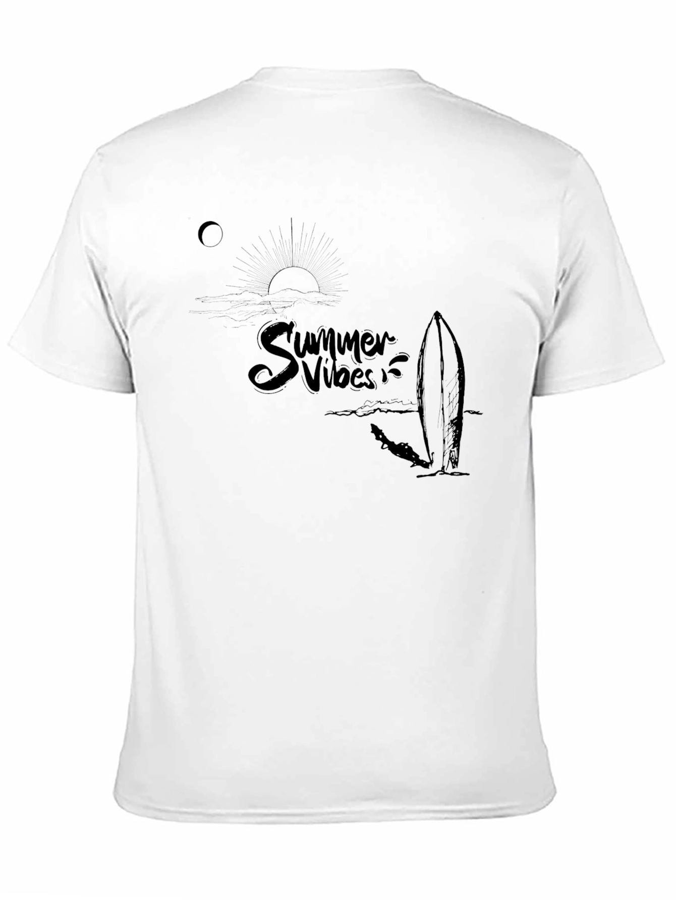 Summer Vibes Graphic Tee - Surf & Sun T-Shirt