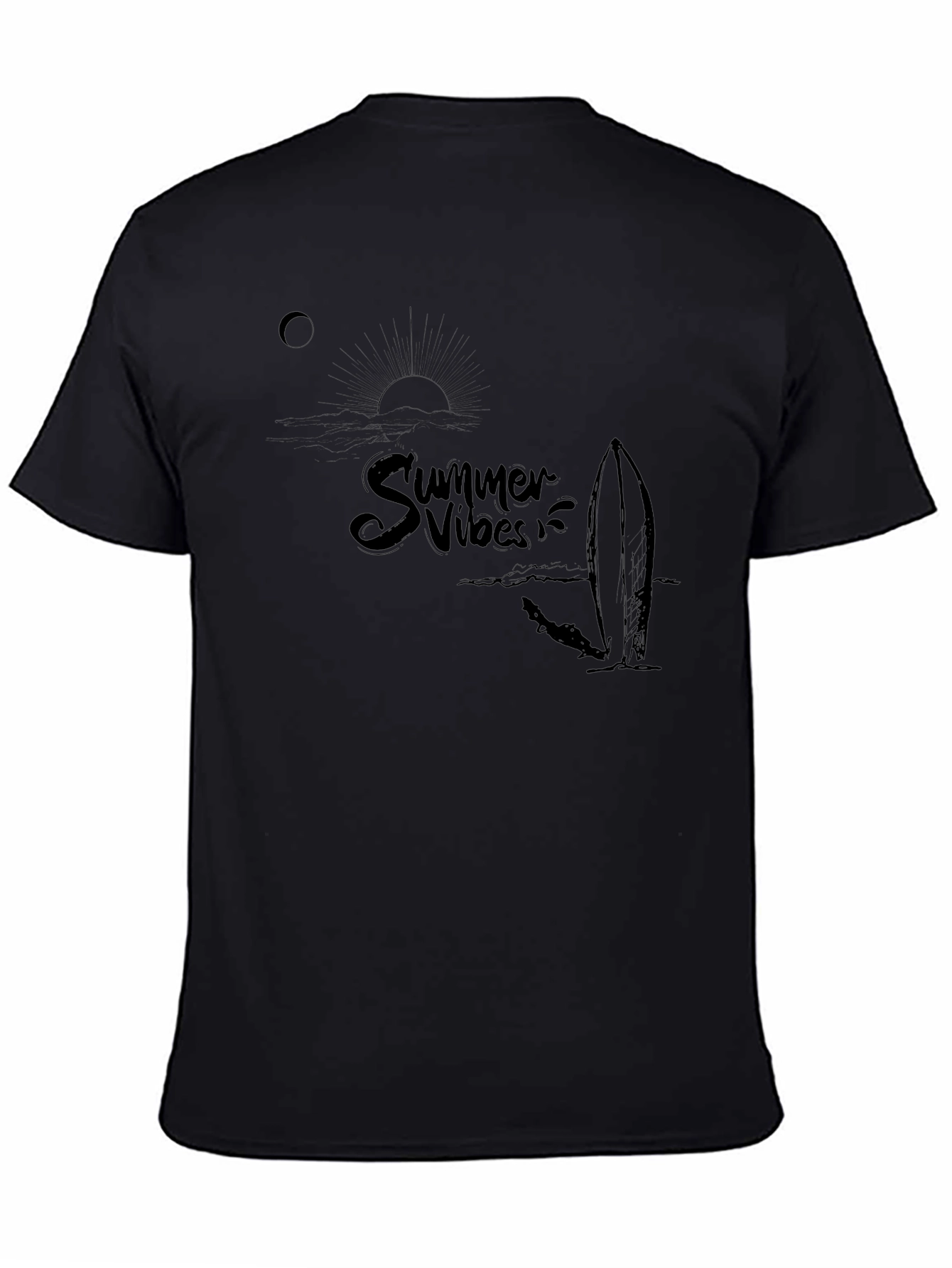 Summer Vibes Graphic Tee - Surf & Sun T-Shirt