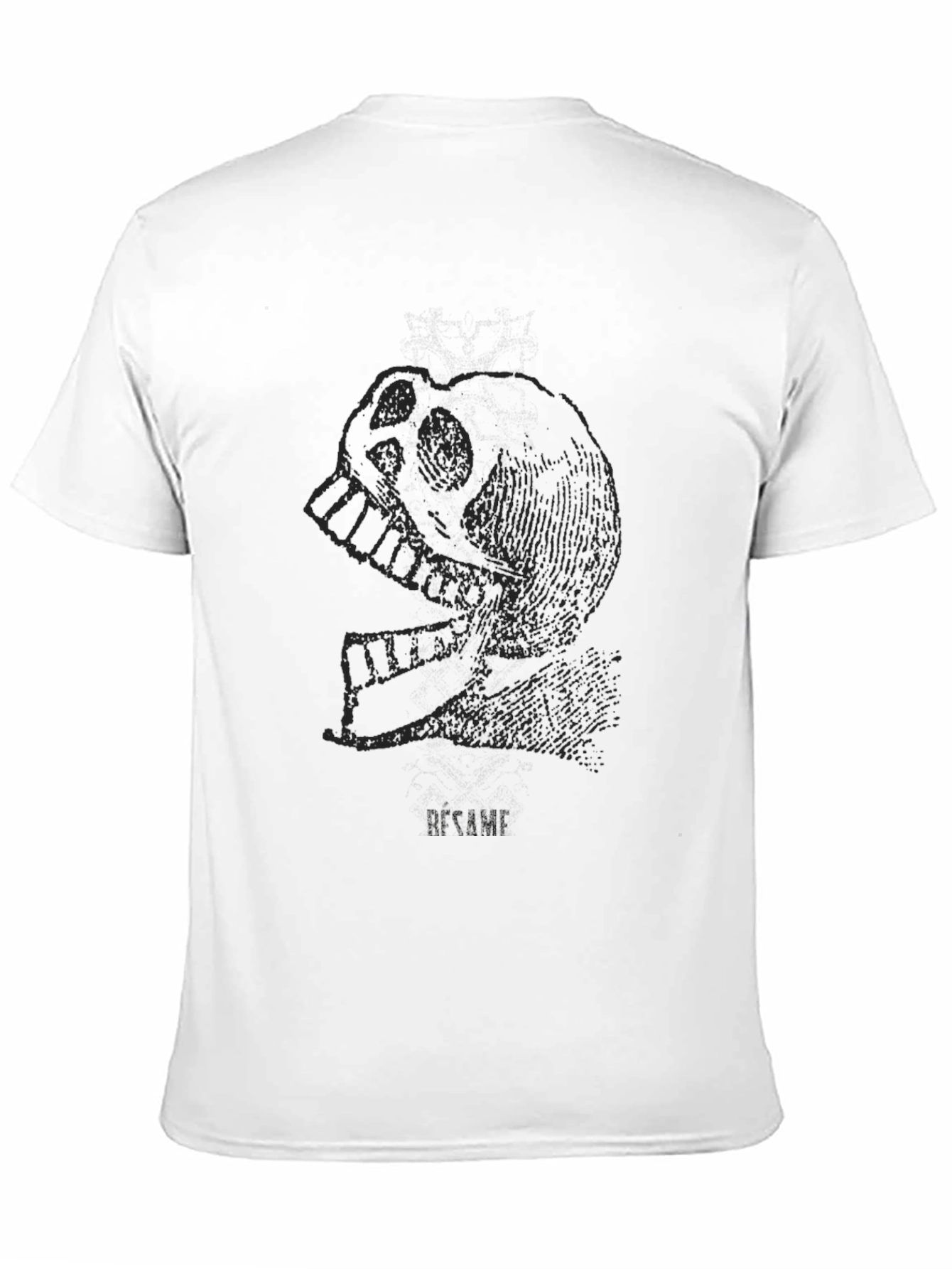 Edgy Skull Graphic Tee - Mens Black T-Shirt