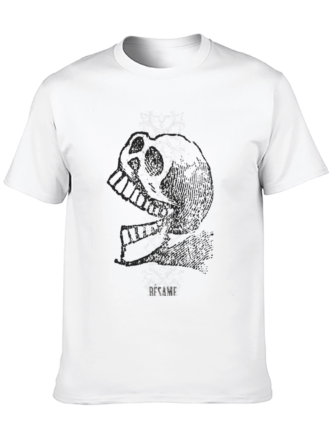 Edgy Skull Graphic Tee - Mens Black T-Shirt
