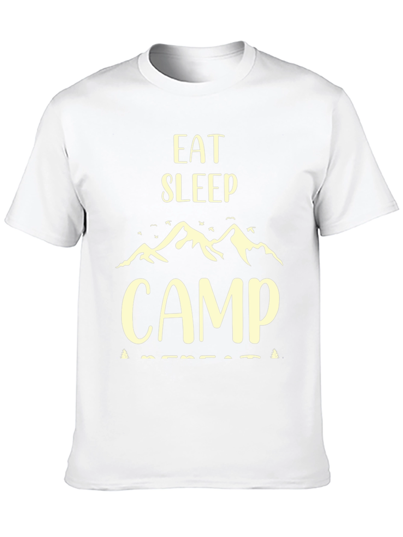 Eat Sleep Camp Repeat Black T-Shirt