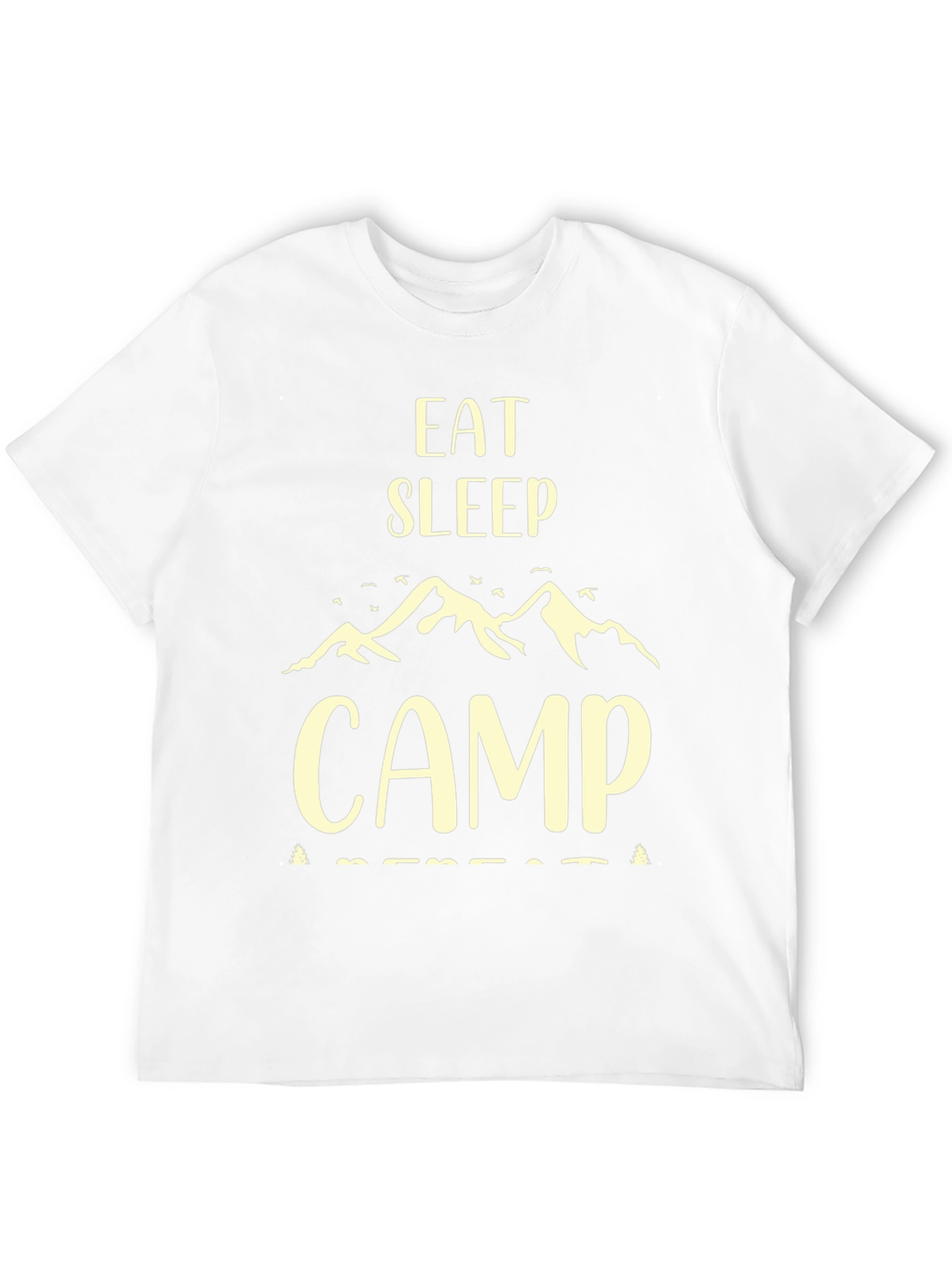 Eat Sleep Camp Repeat Black T-Shirt