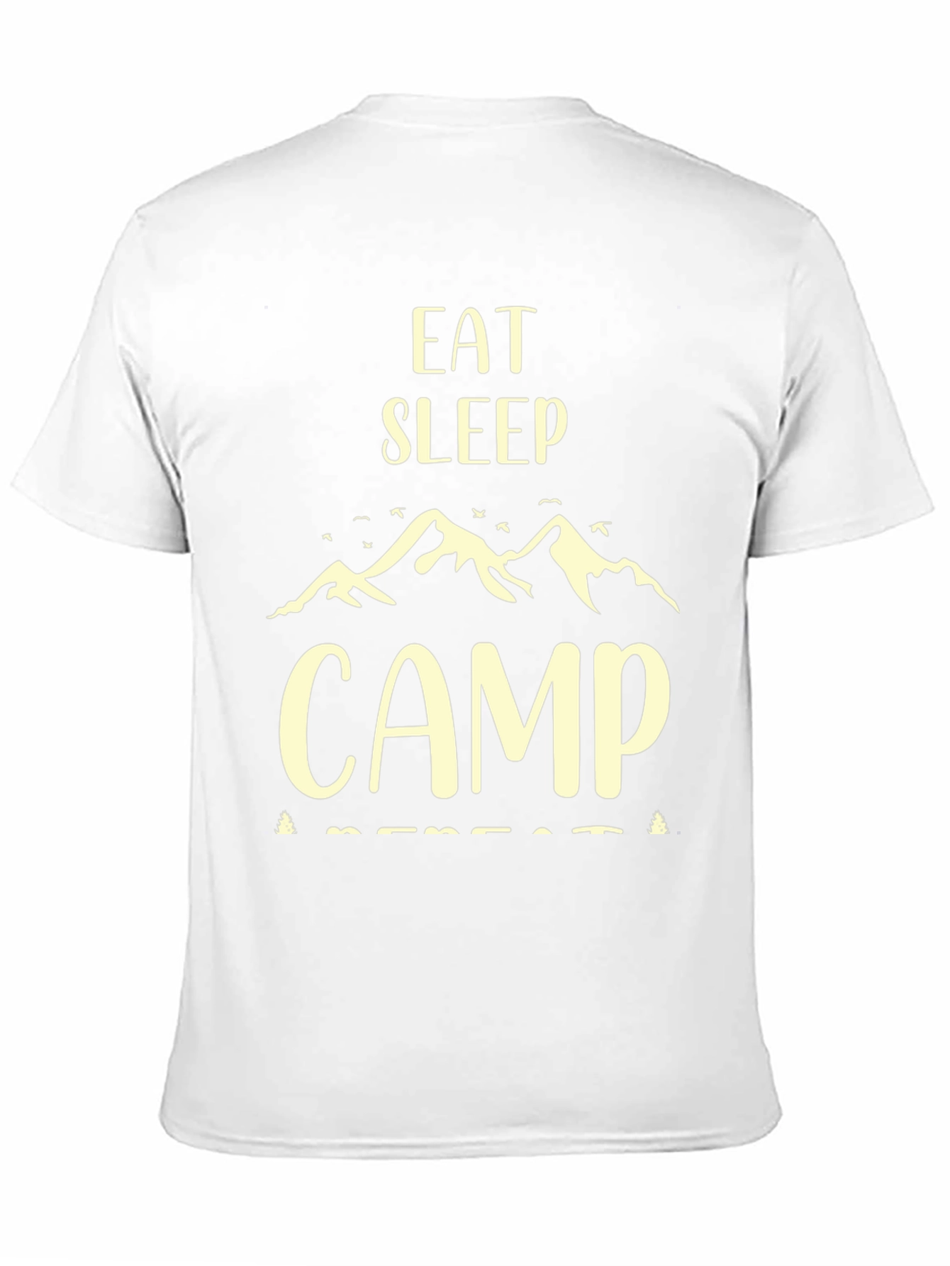 Eat Sleep Camp Repeat Black T-Shirt