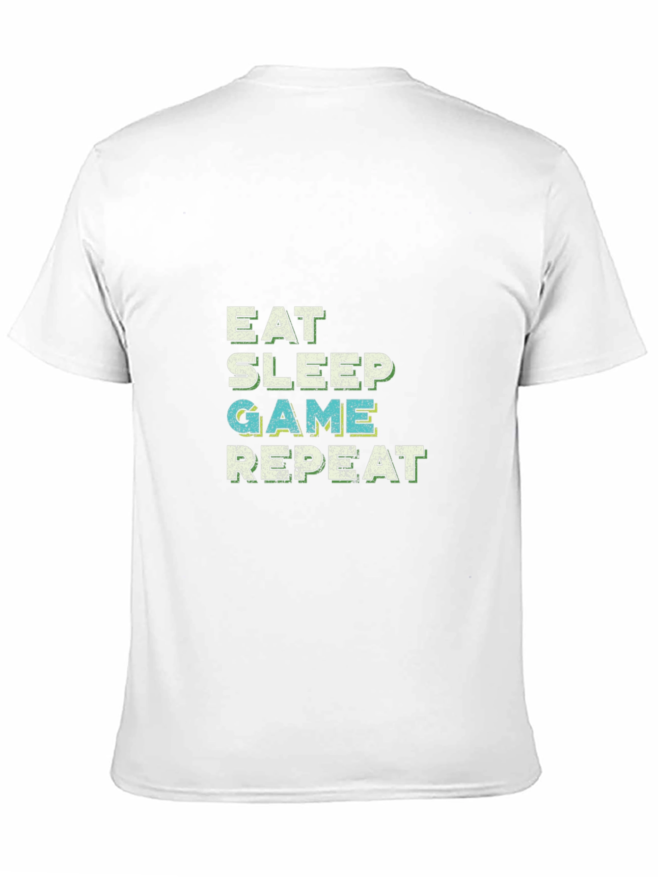 Eat Sleep Game Repeat Black T-Shirt