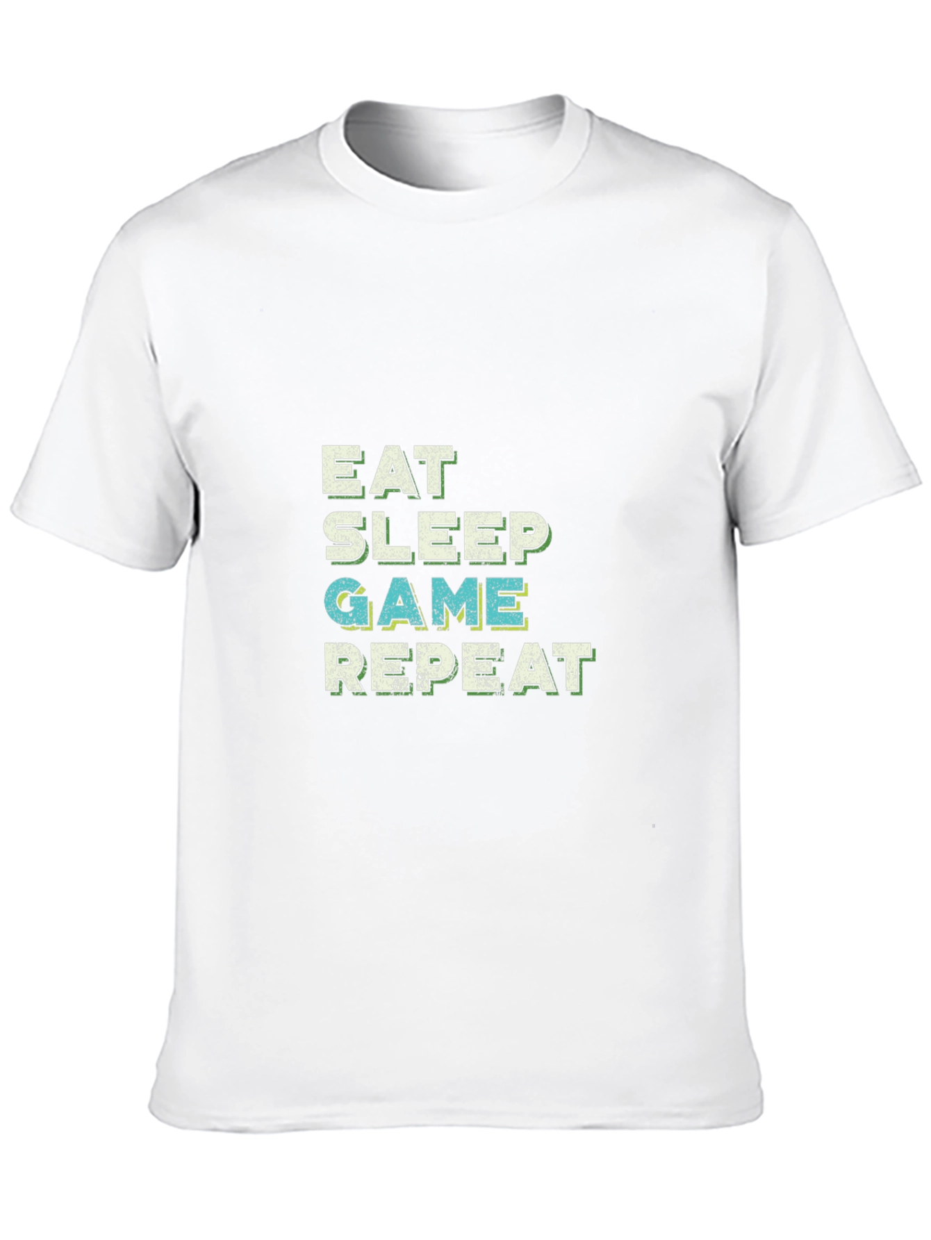 Eat Sleep Game Repeat Black T-Shirt