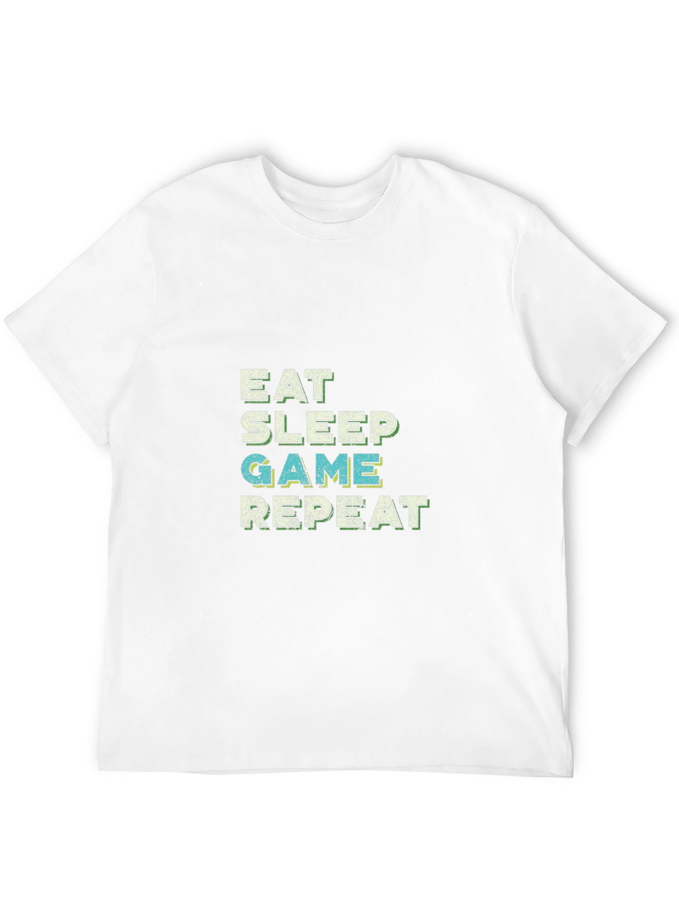 Eat Sleep Game Repeat Black T-Shirt