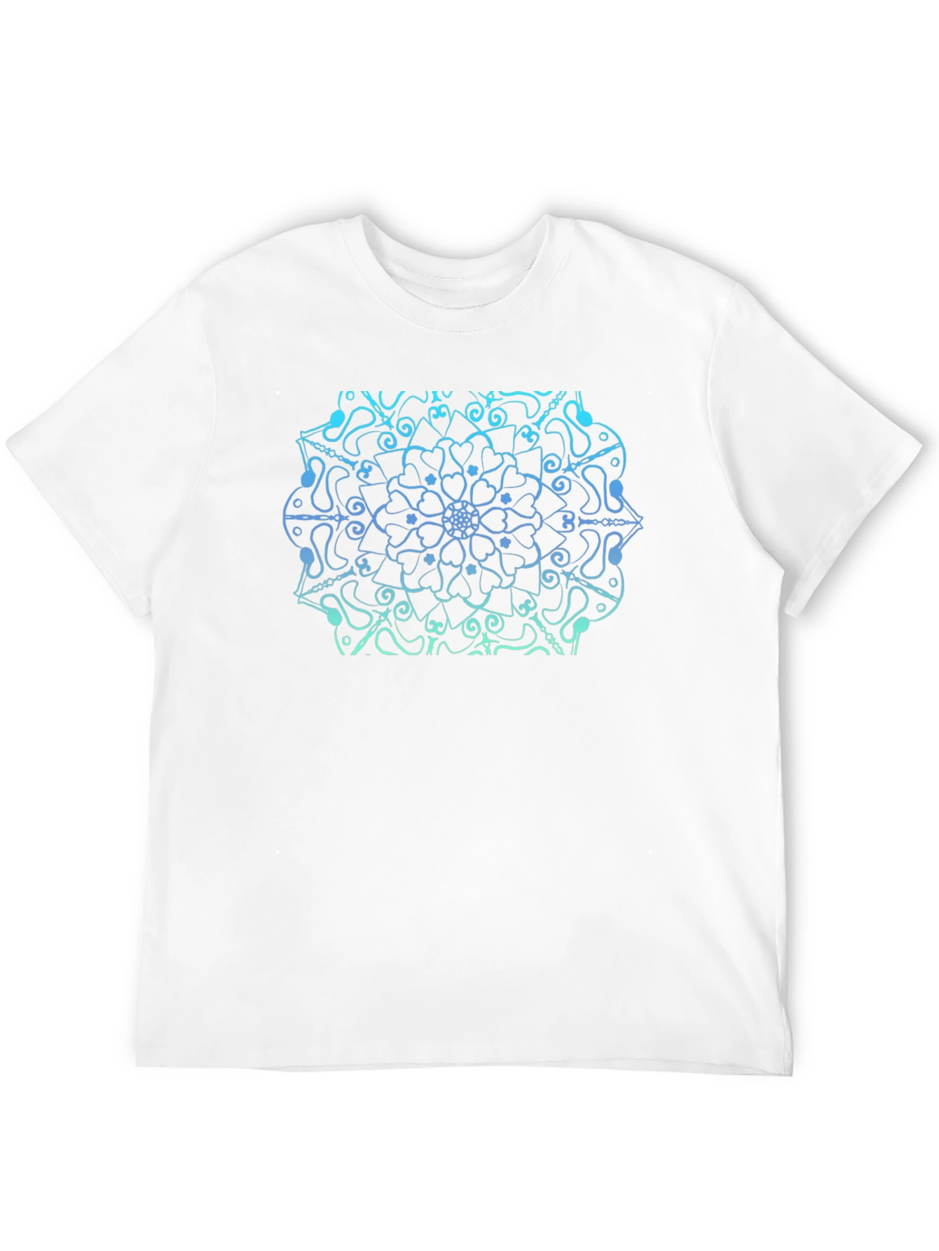 Mandala Design Black T-Shirt