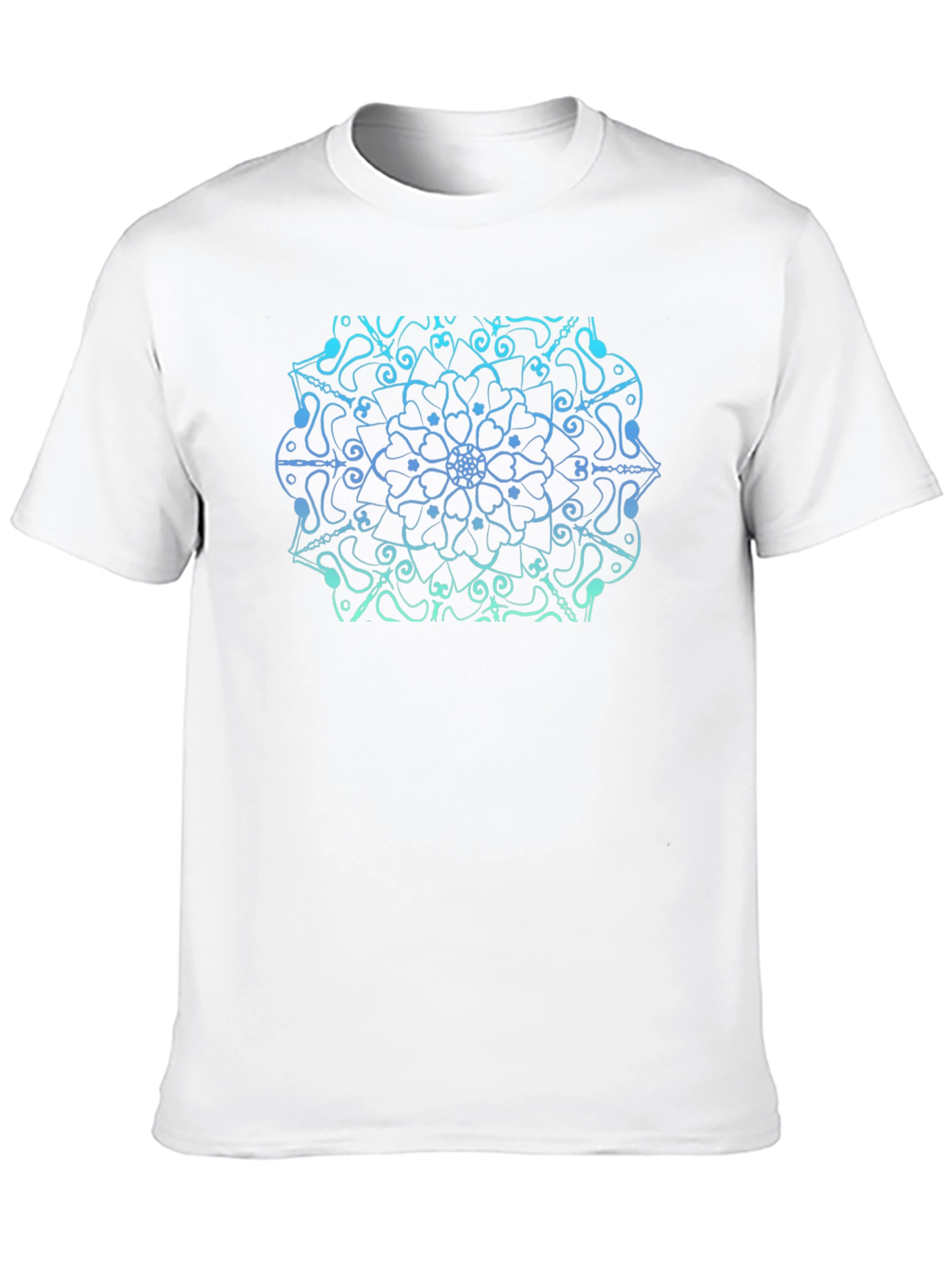 Mandala Design Black T-Shirt
