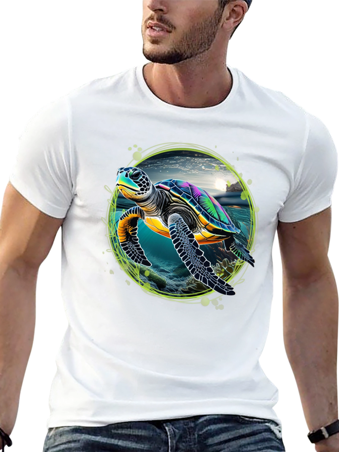 Sea Turtle Graphic Tee - Ocean Lovers T-Shirt
