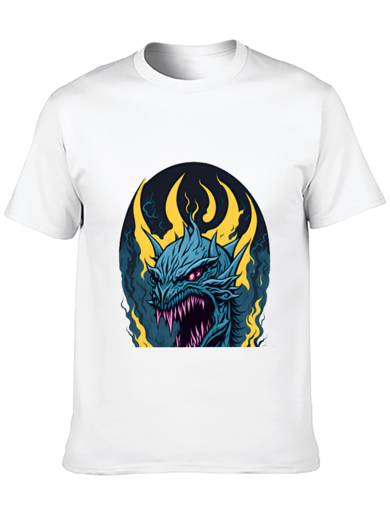 Mens Black Dragon Graphic Tee