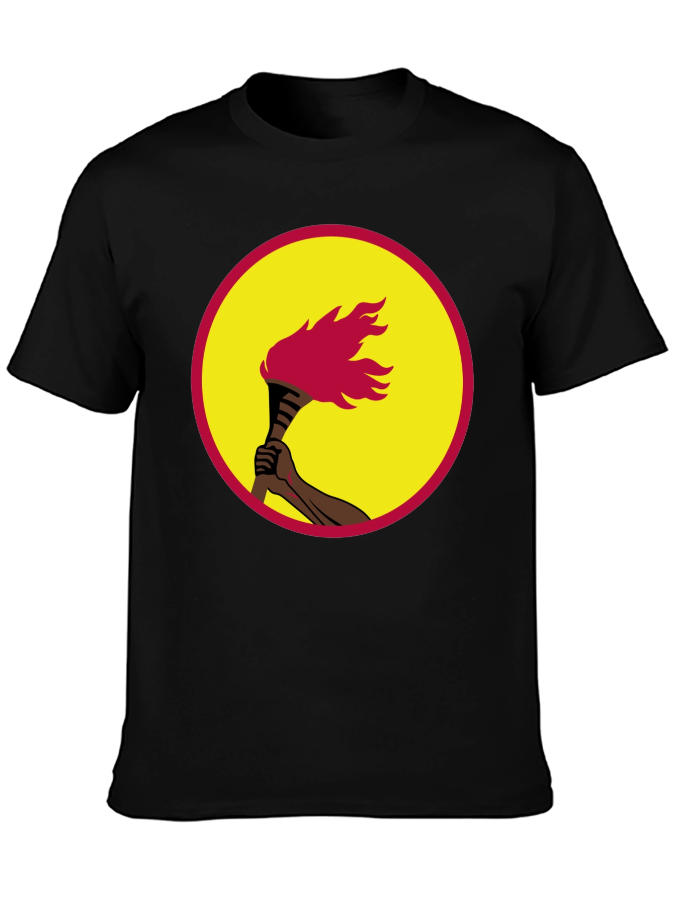 Torchbearer Graphic Tee - Black Cotton T-Shirt