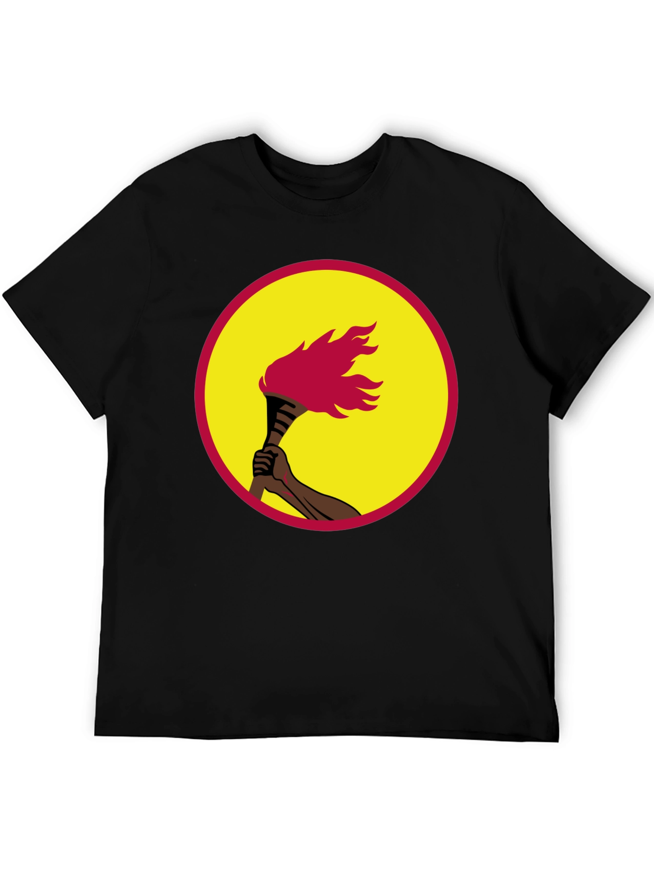 Torchbearer Graphic Tee - Black Cotton T-Shirt