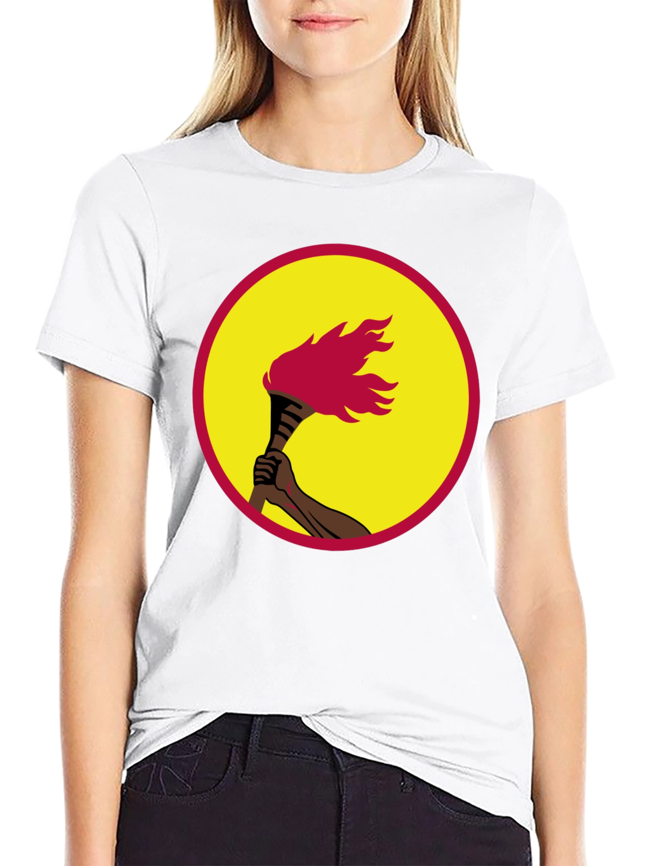 Torchbearer Graphic Tee - Black Cotton T-Shirt