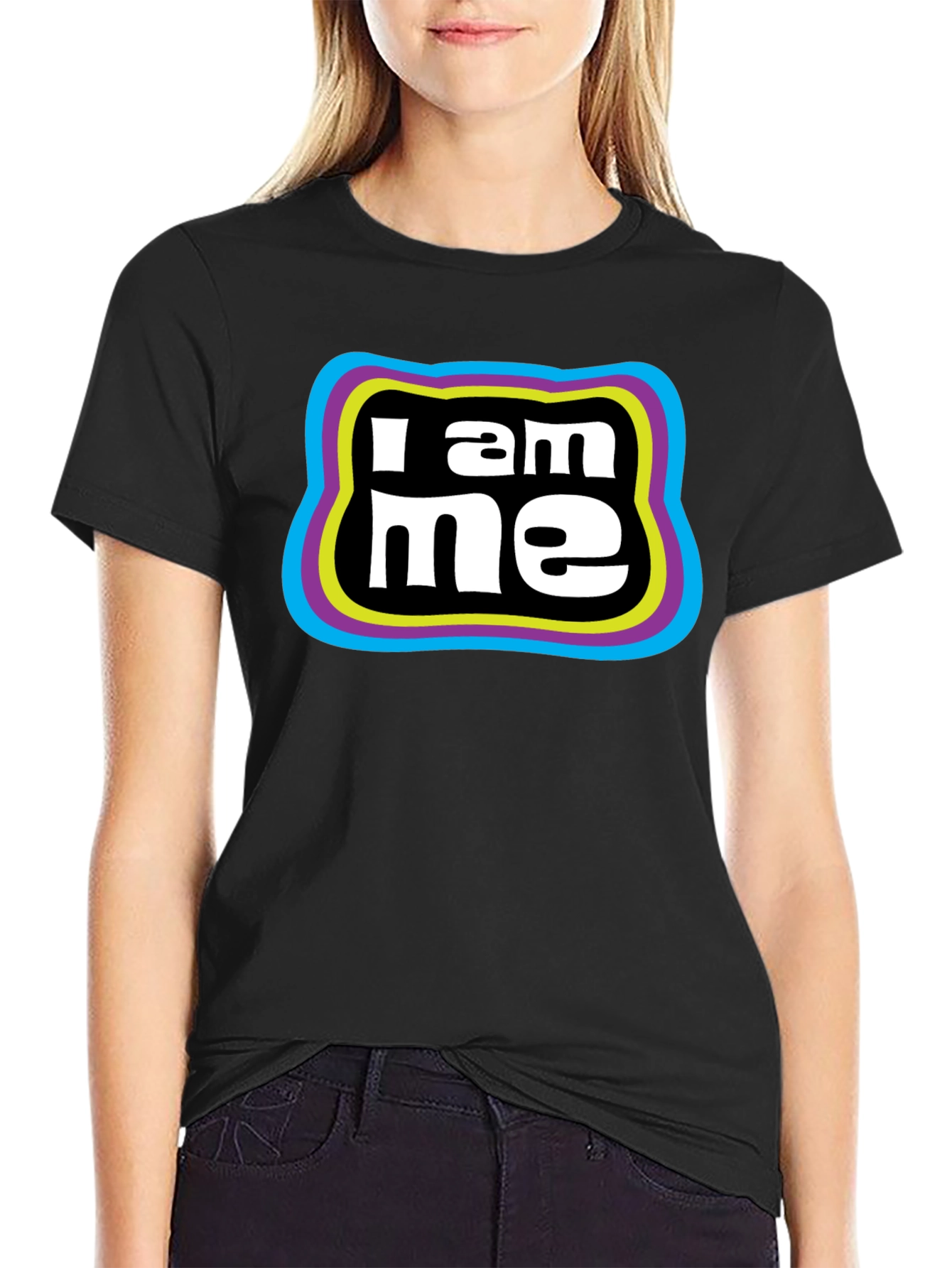 I am Me Black T-Shirt